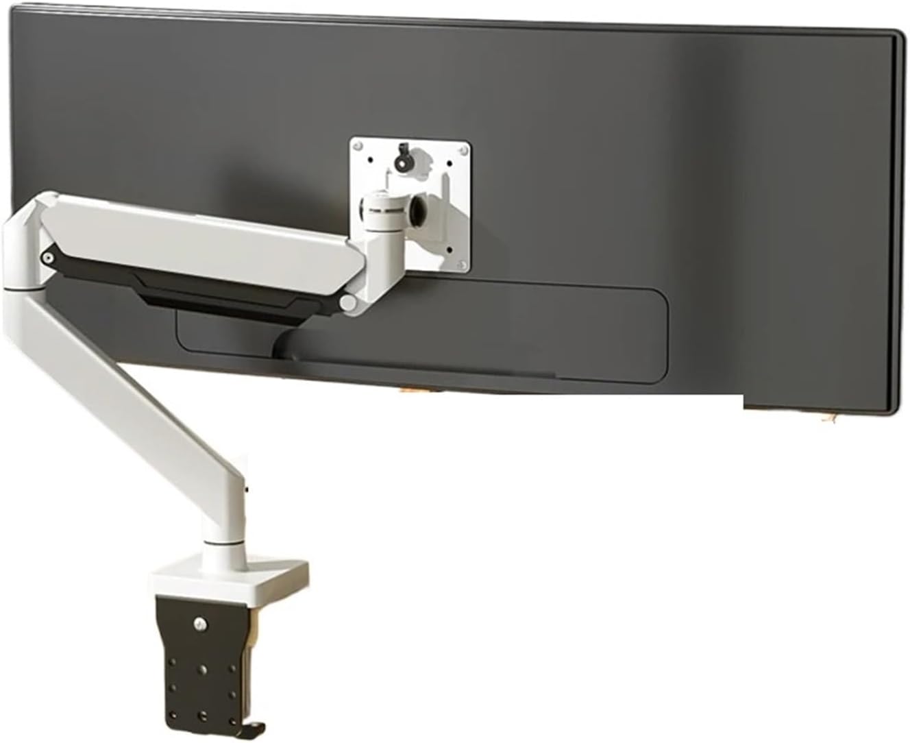 Monitor Wall Mount Screen Aluminum Gas Spring Gas Press 17 Inch - 43 Inch White TV Wall Bracket Bracket Support VESA W7W(M7P 43inch)