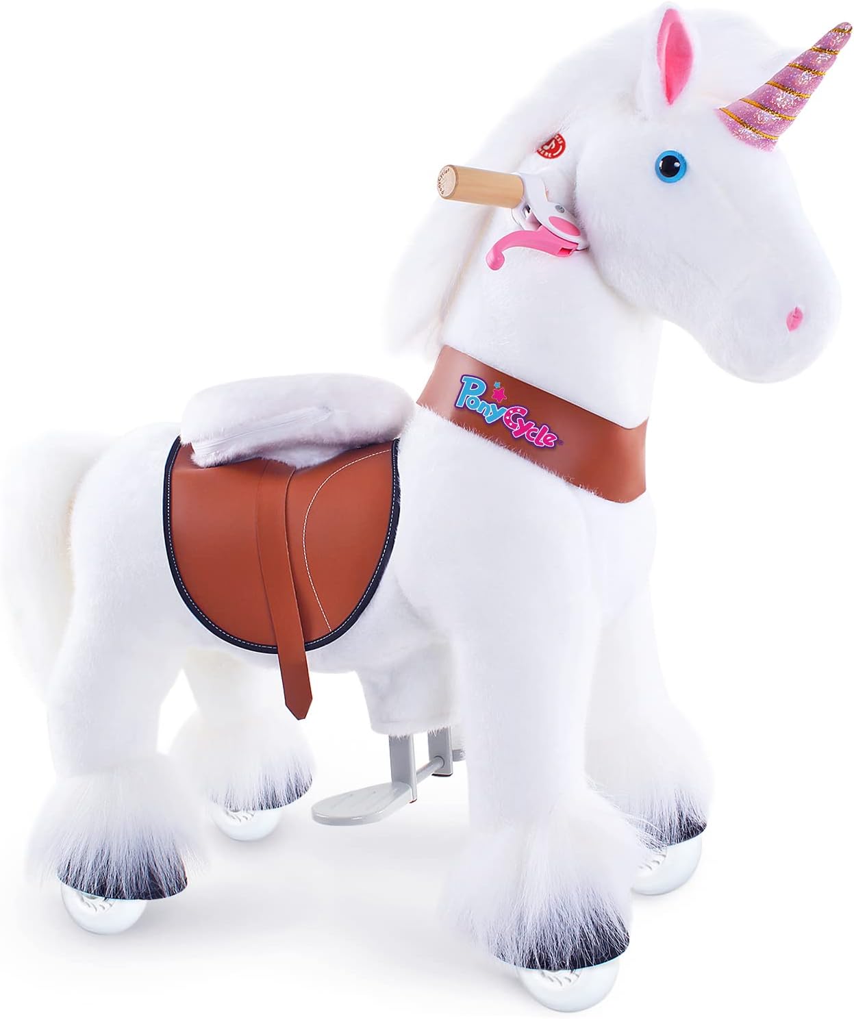 PonyCycle Unicorn Ride on Toy Riding Unicorn with Brake (30