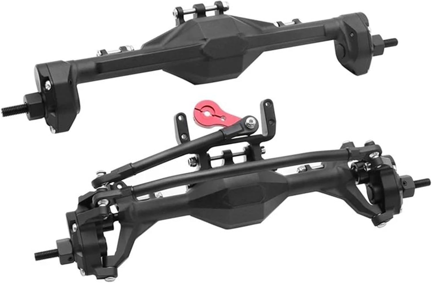 RC Vehicle Axles Compatible with Axial for SCX10 II 90046 for RGT Metal RC Car Axle Set Front and Rear Portal Axle for 1/10 RC Crawler Car Upgrade Parts(Color:1)