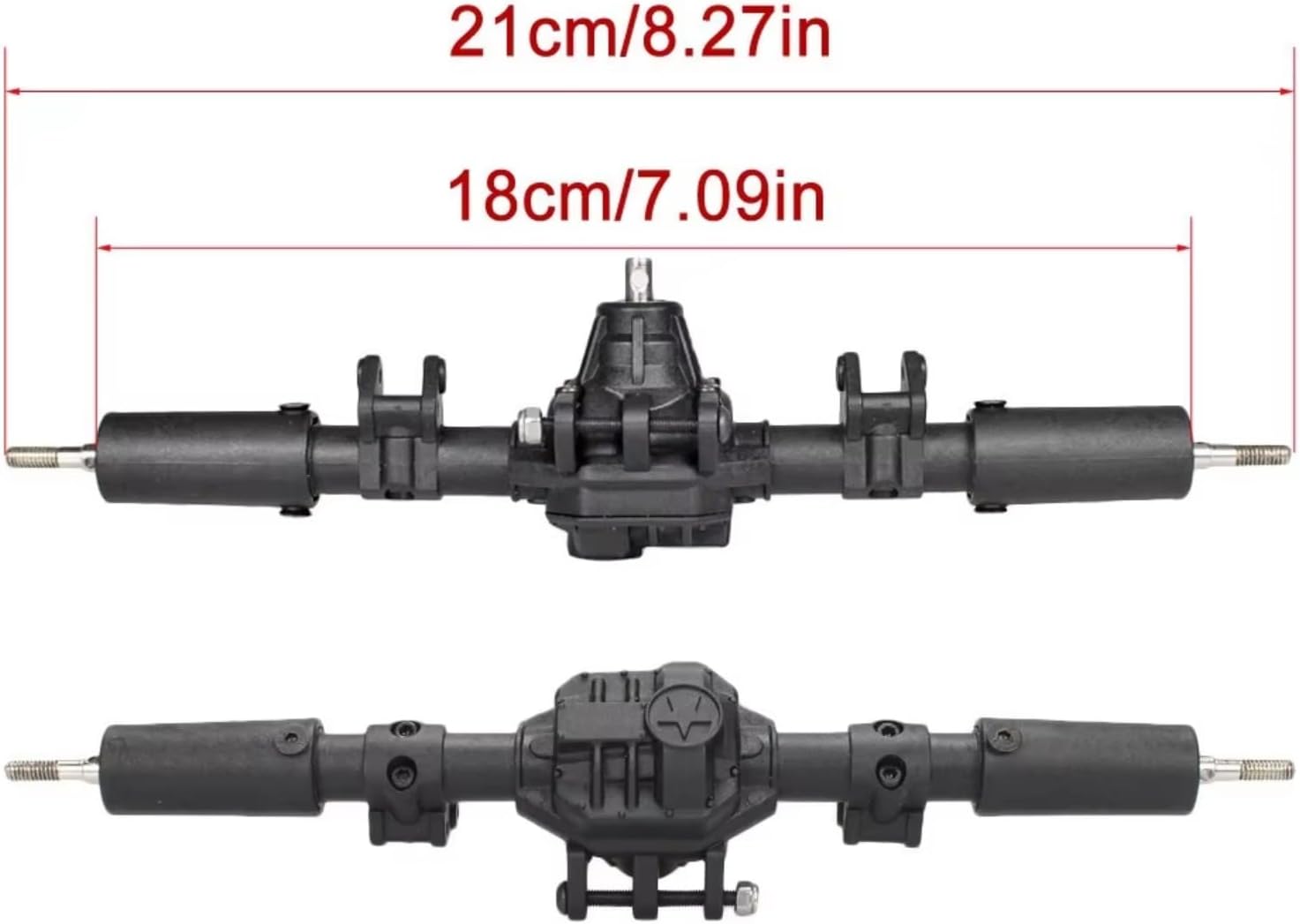 RC Axle Models For Axial For SCX10 II 90046 1/10 Front And Rear Differential Axle RC Crawler Car Upgrade Parts Model Accessories Assemble(1set)