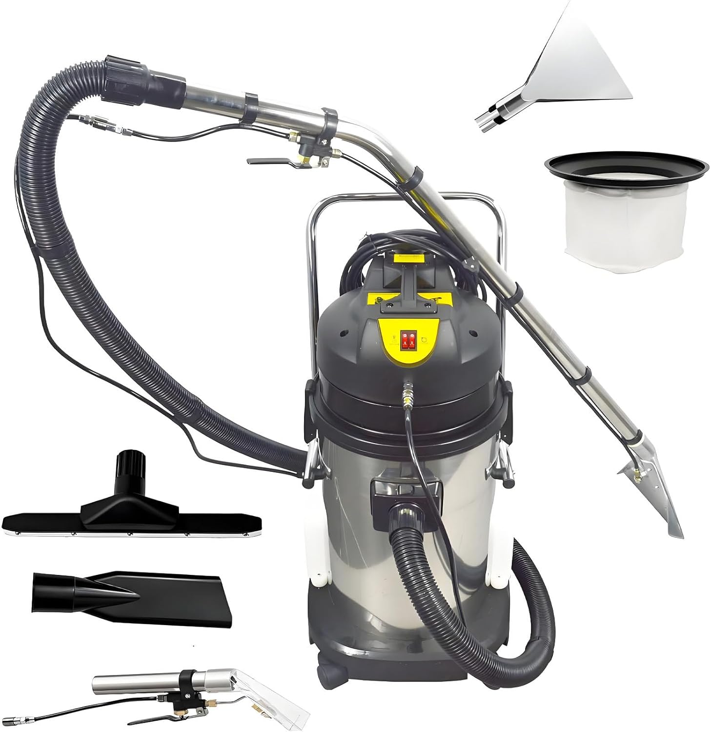 Hiedmeil Extractor Vacuum Washing Machine,Portable Extractor for Car Detailing,Commercial Carpet Cleaner Machine, 1034w - Ultimate Cleaning Power 30L/7.93gal (40L)