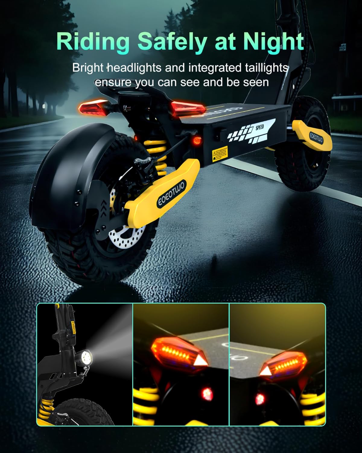 Electric Scooter for Adults, Max.Speed 31MPH/40MPH Fast Off Road, 1200W/2400W, 25-45Miles Long Range Commuting Motor with 11