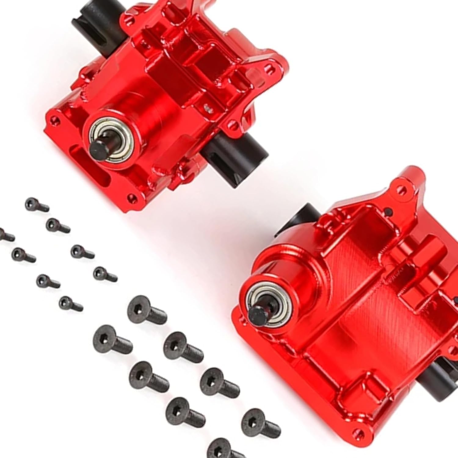 RC car Components Compatible with Losi 5ive T KMX2 for ROVAN LT 1/5 RC Car Upgrade Parts Aluminum Front Transmission Box Rear Transmission Box