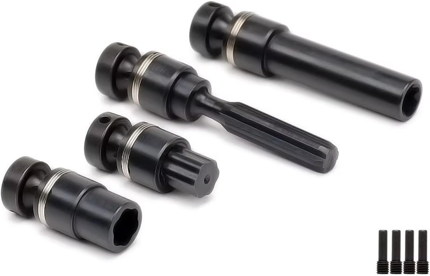 RC Car Drive Shafts for Traxxas 1/16 for Mini for E-Revo for VXL 71076 for Summit 72054 for Slash 7151 7151X 7251 7250R Front Rear Driveshaft Center Drive Shafts RC Car Parts(Set)