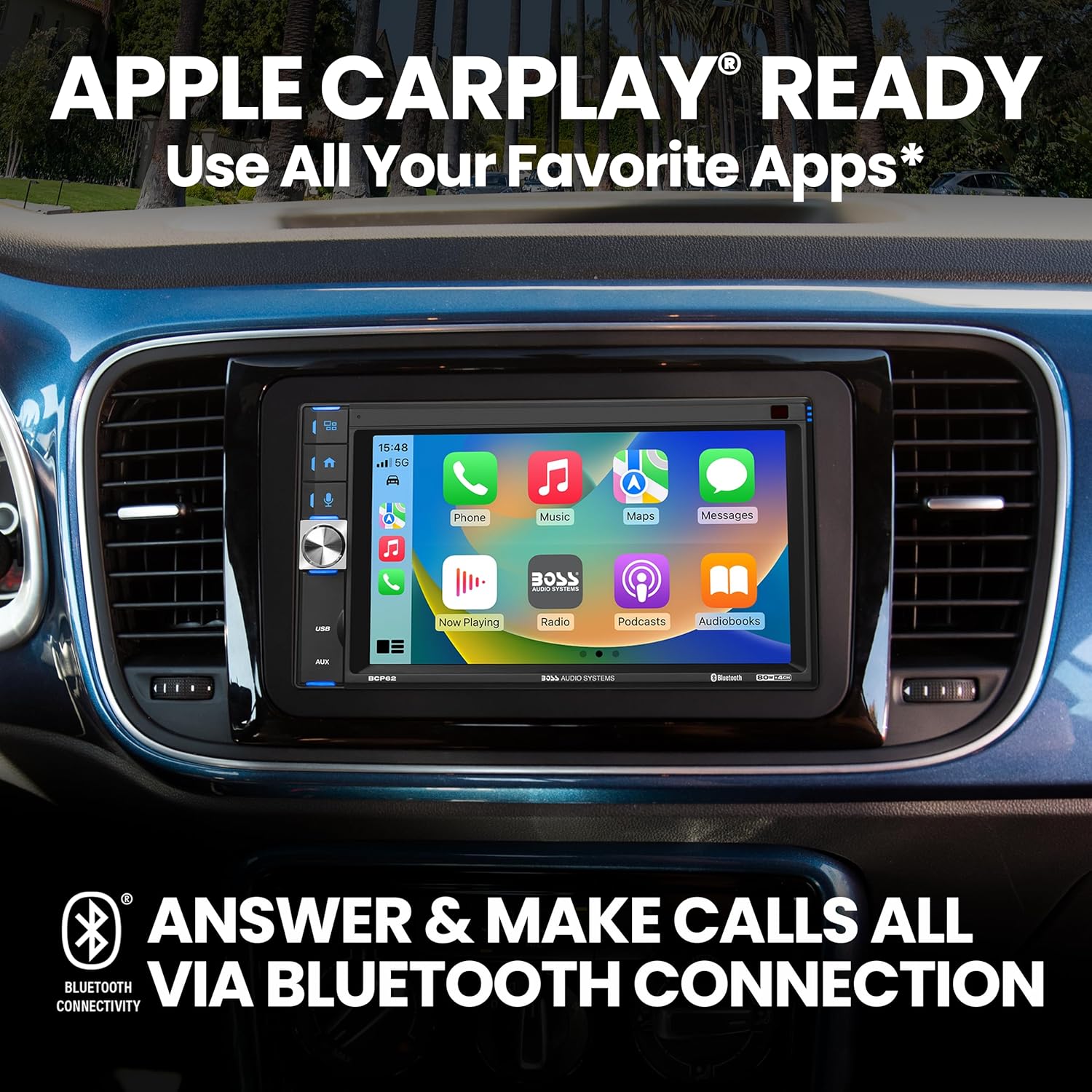 BOSS Audio Systems BCP62-RC Car Stereo - Apple CarPlay