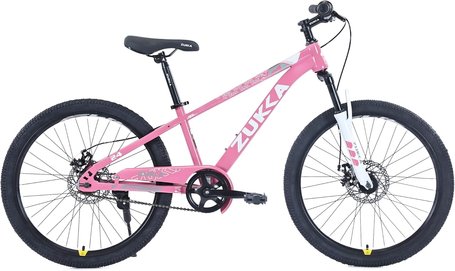 ZUKKA Kids Bike 20/24 Inch Mountain Bike Steel Frame Suspension Fork Single Speed for Ages 7-12 Boys and Girls Youth Bicycle, Multiple Colors