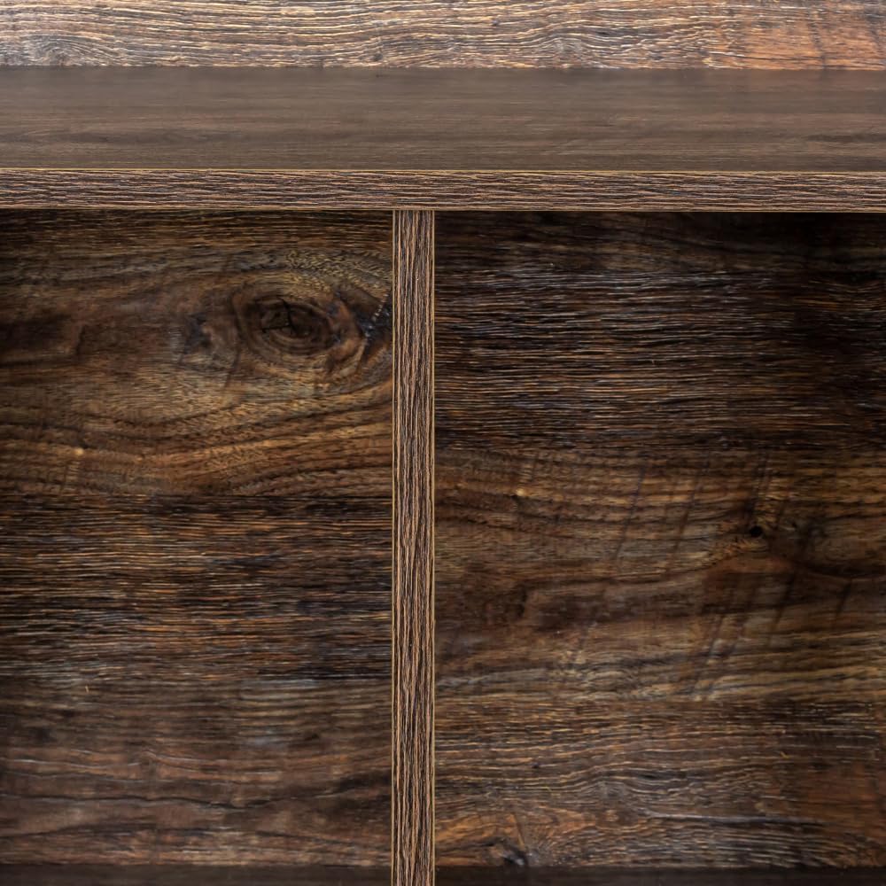 10-Shelf Bookcase (Espresso + MDF)