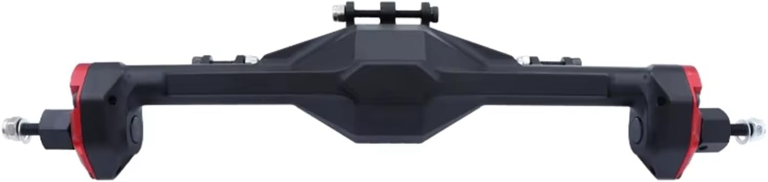 RC Axle Models For Axial For SCX10 II For RGT 86100 90046 1/10 Front Rear Portal Axle CNC Machined Aluminum Integrated Anodized RC Crawler Car(Red,1set)