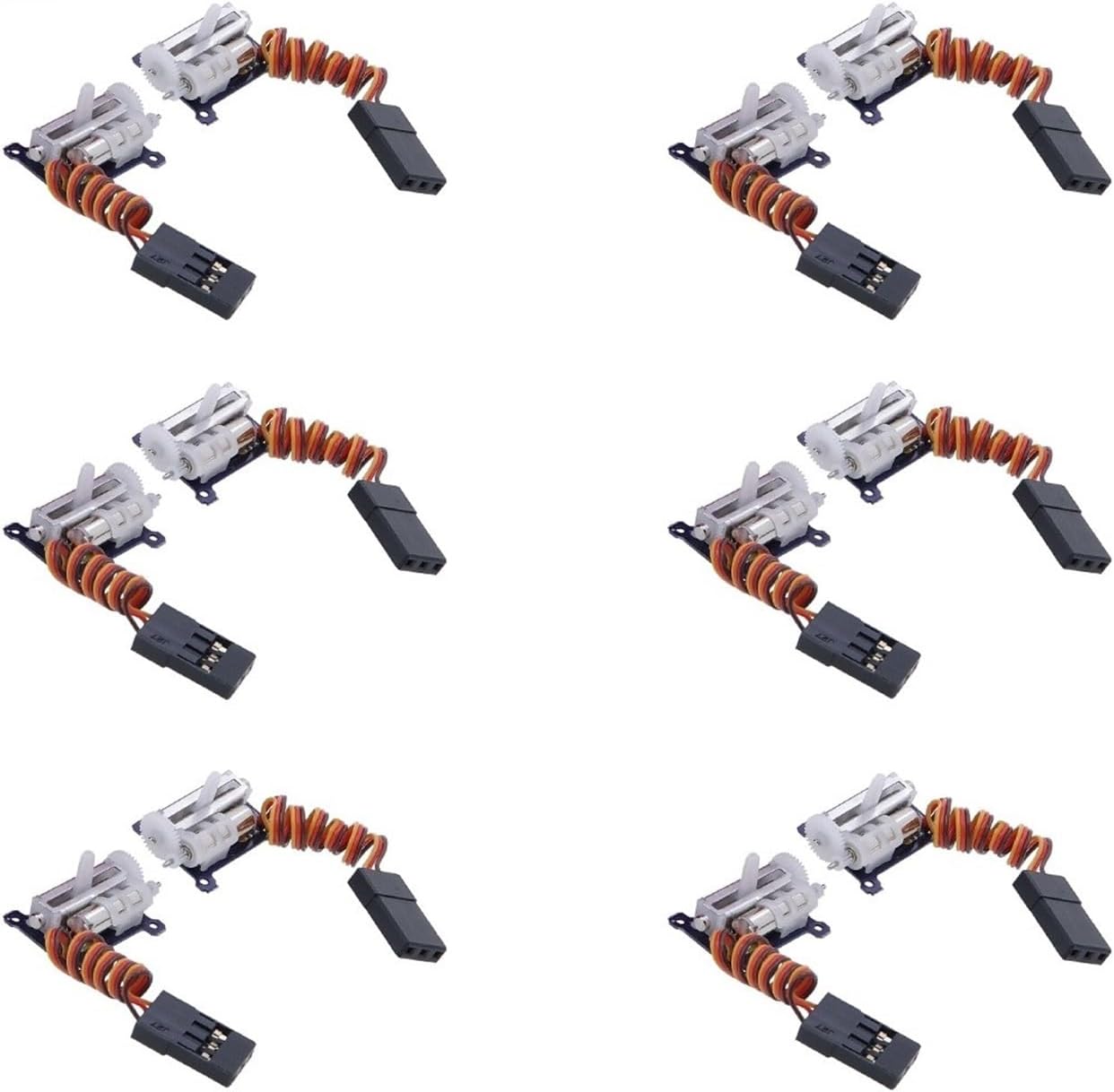 RC C1.5CLS PRO Upgraded Version 9mm High Speed ​​1.5g Ultra-Micro Digital Linear Servo for DIY Indoor 3D Flying Printer(C1.5CLS JR 6Pair)