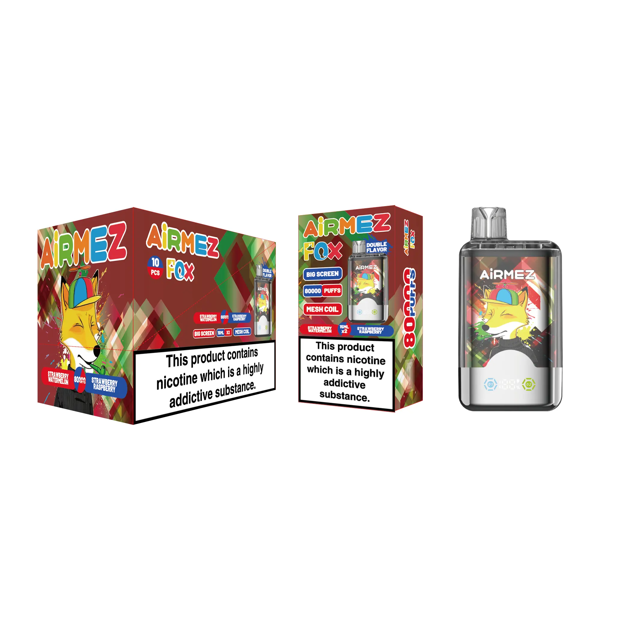 🔥AIRMEZ FOX 80K 2 in 1 (10pcs) - MYEU VAPES