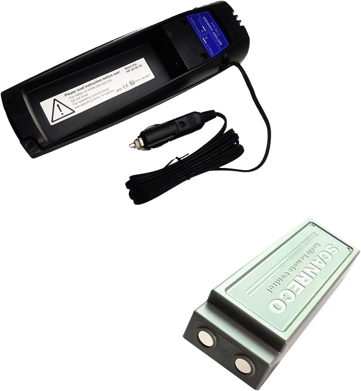 ◢(1-Pack) 24V Scanreco 434 Battery Charger for Scanreco 592 593 590 Battery,with (1-Pack) Scanreco 592 Battery