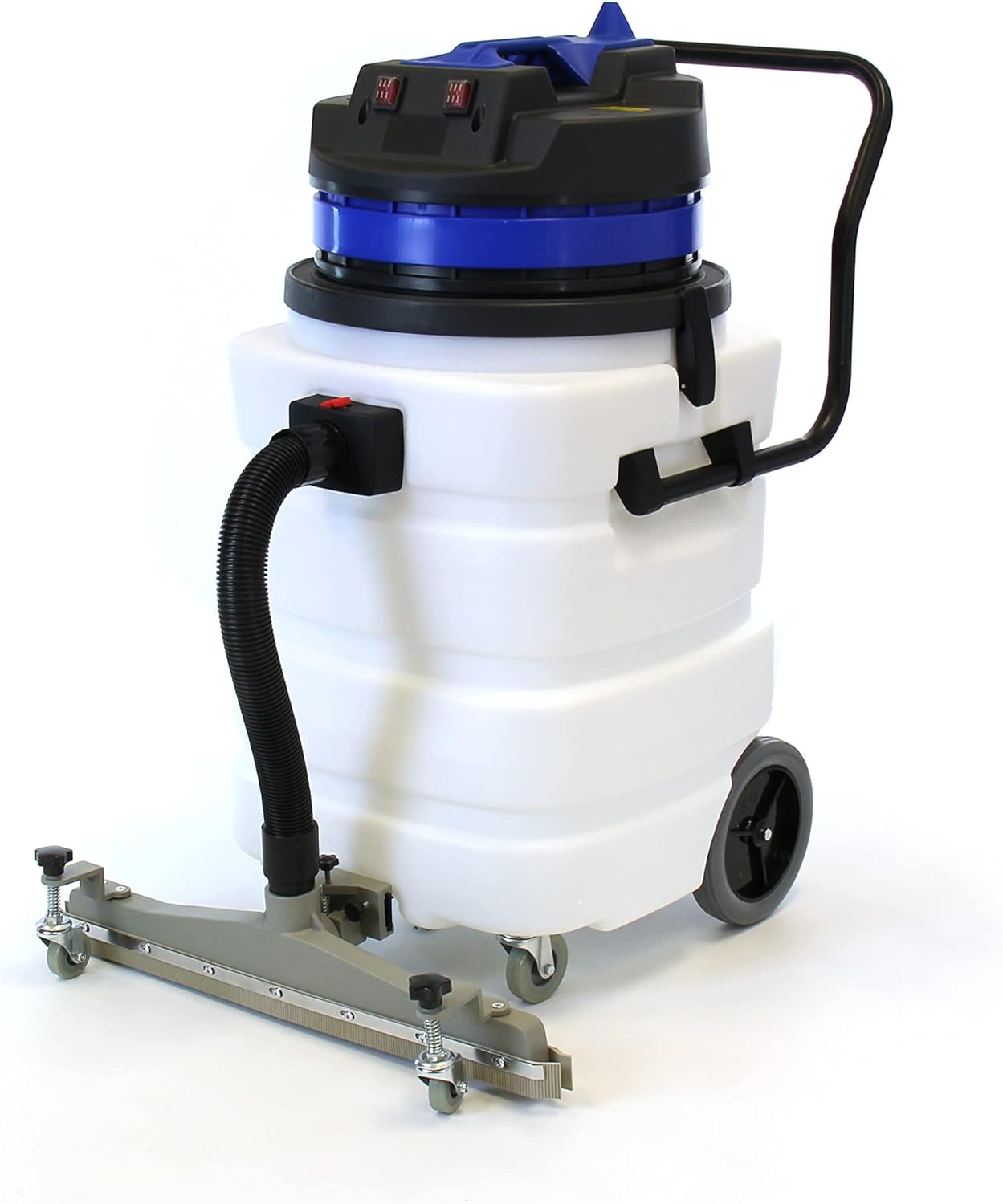 Farag Janitorial Industrial Vacuum Cleaner Wet/Dry - 2 Motors - Front Squeegee - 24 Gallon