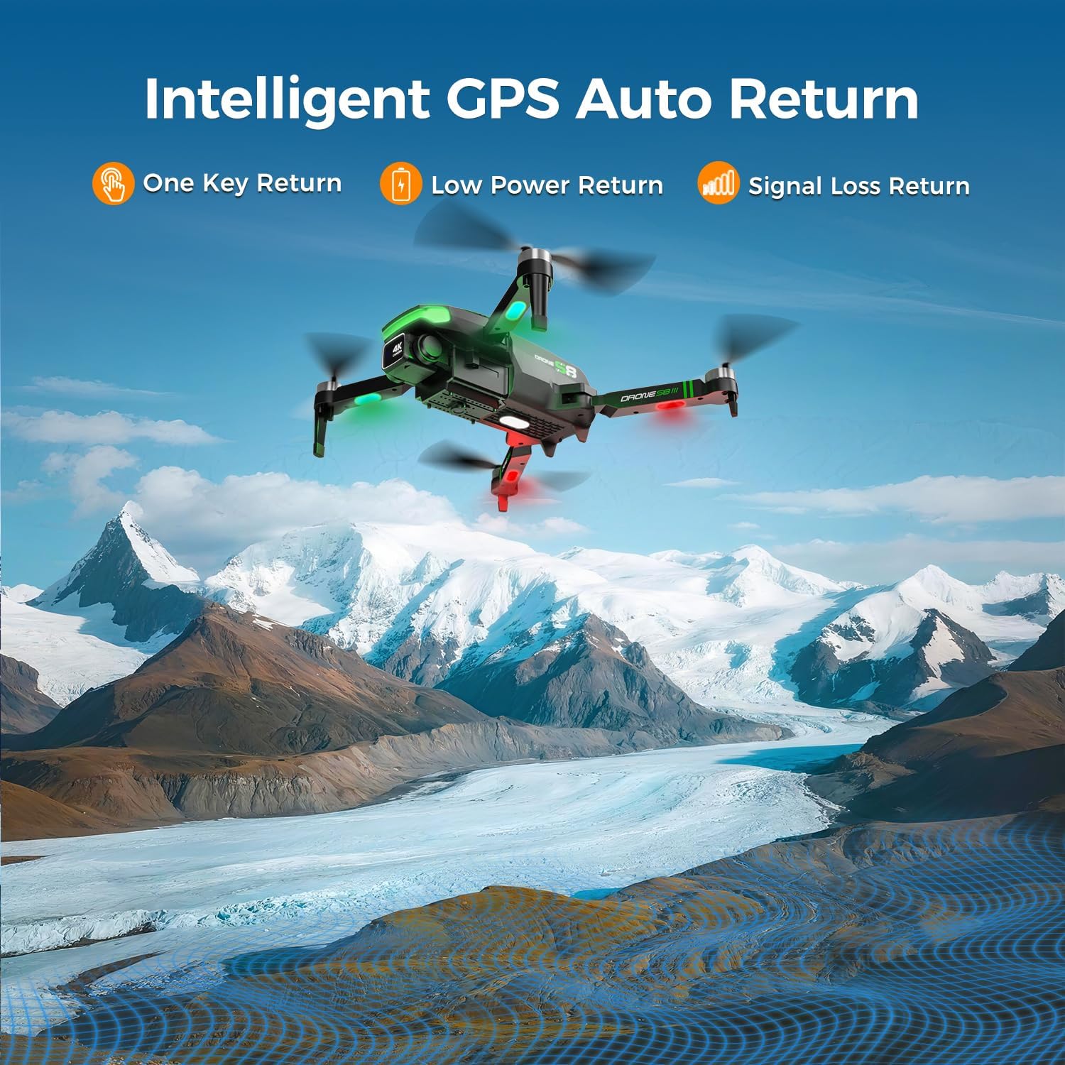 S8 GPS Drones with EIS 4K Camera for Adults kids, 5