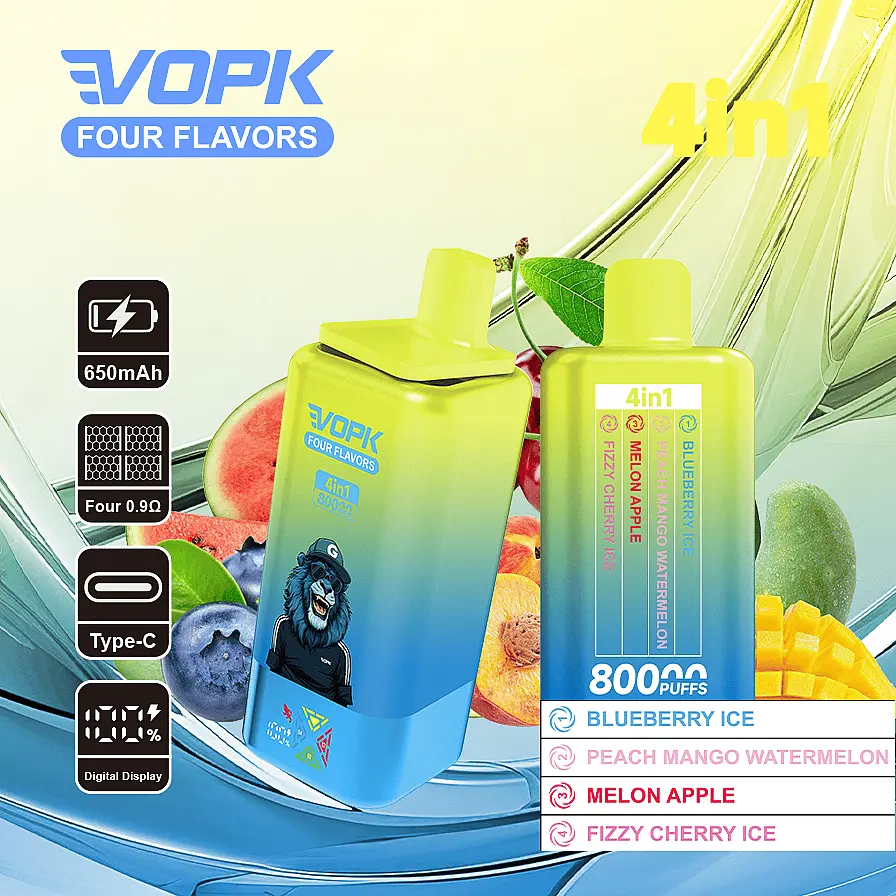 VOPK FOUR FLAVORS 80K 4 in 1 (10pcs) - MYEU VAPES