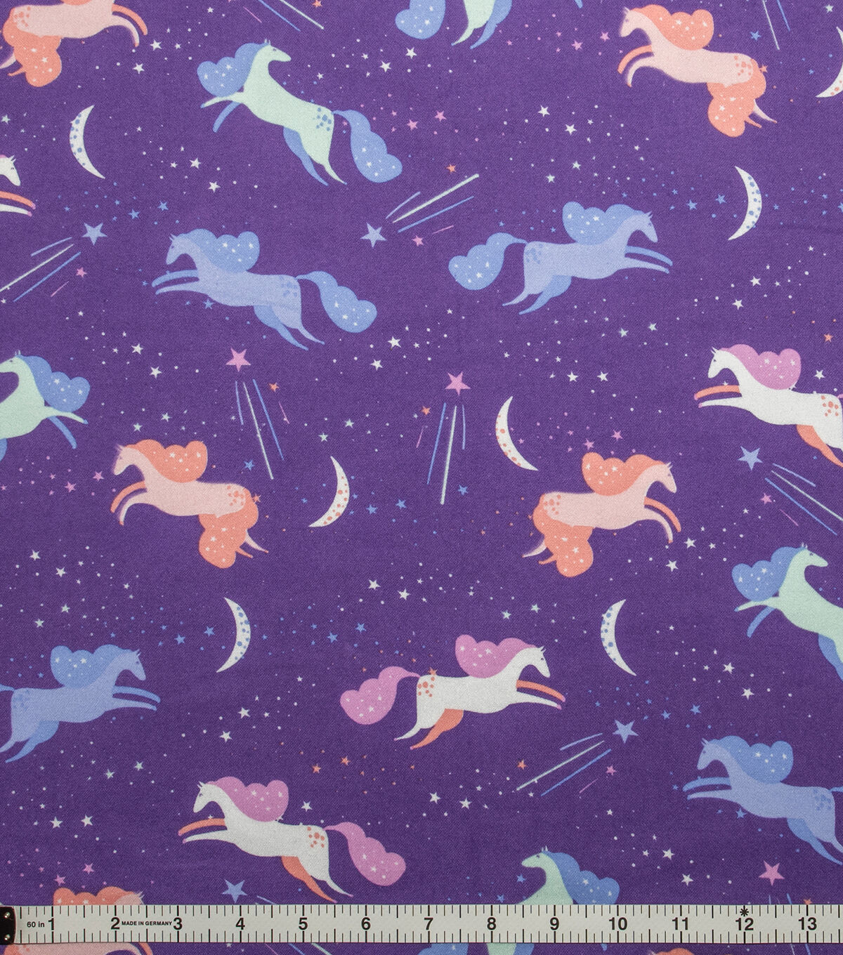 Super Snuggle Unicorn & Moons Flannel Fabric