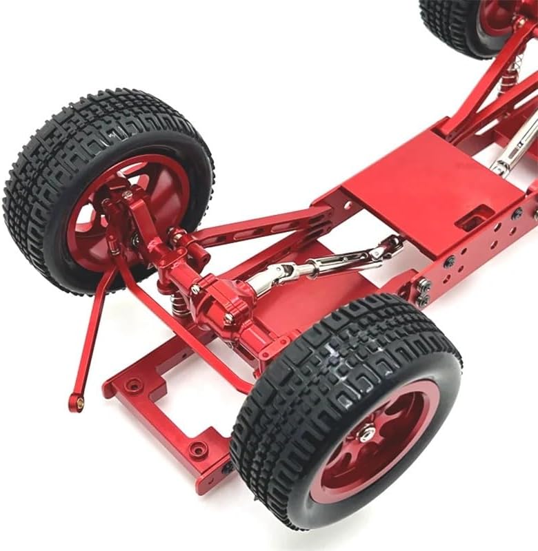 Metal Upgrade and Modification Front and Rear Door Bridges Frame Chassis for MN Model 1/12 MN168 RC Car Parts(Black)