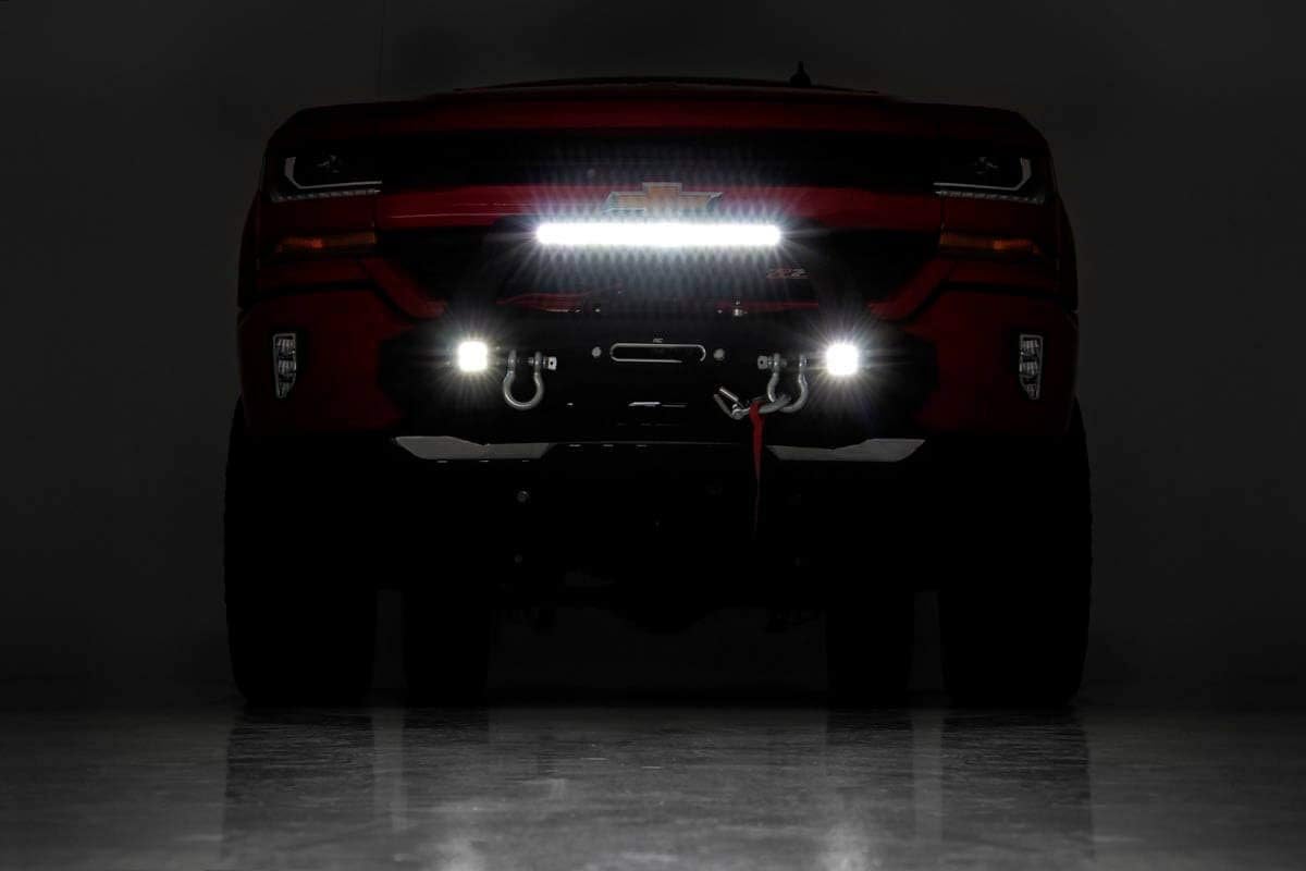 Rough Country EXO Winch Mount System for 2007-2018 Chevy Silverado 1500-10761