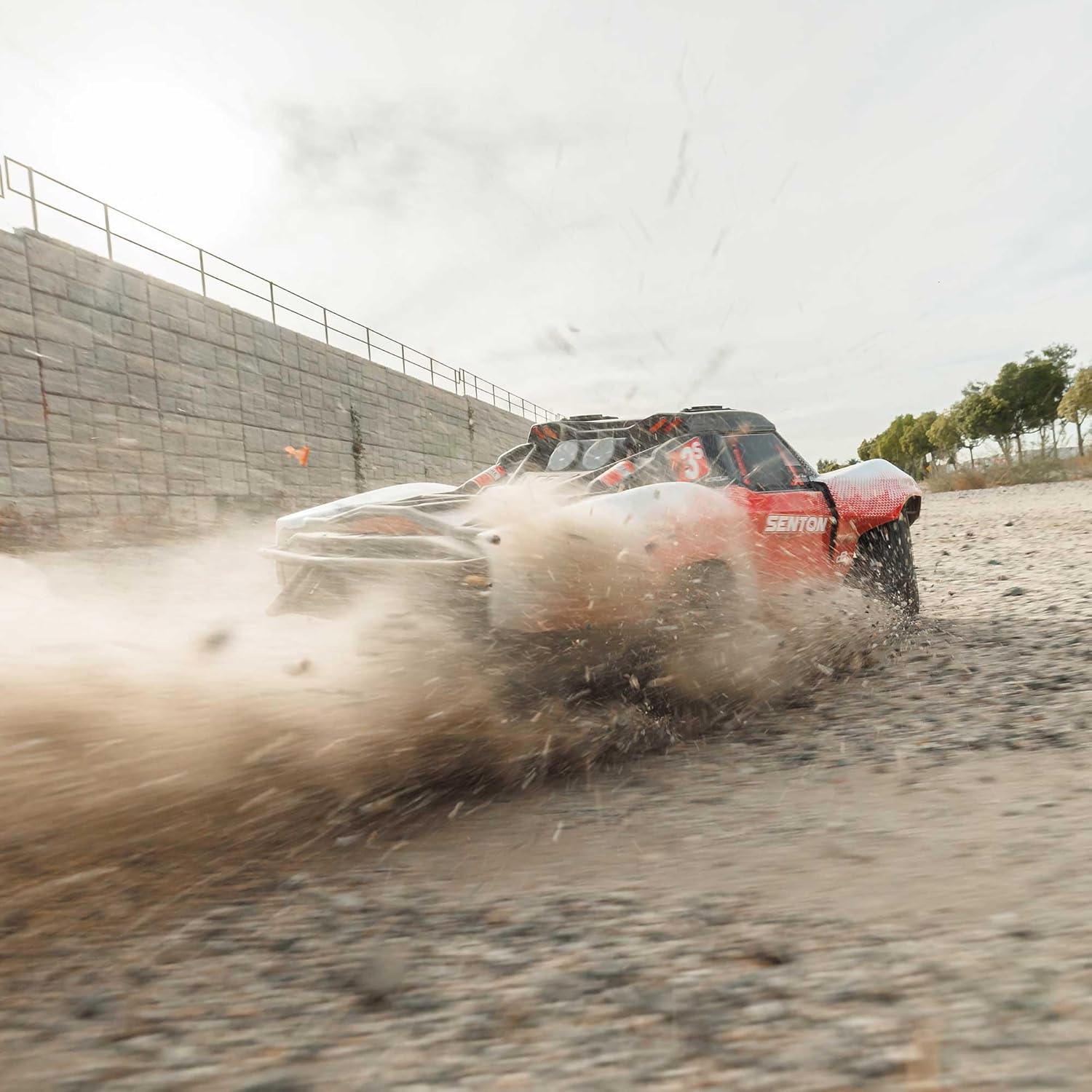 ARRMA RC Truck 1/10 SENTON 4X4 223S BLX BRUSHLESS Short Course Truck RTR (Battery and Charger Not Included) with DSC, RED, ARA4303V4T2