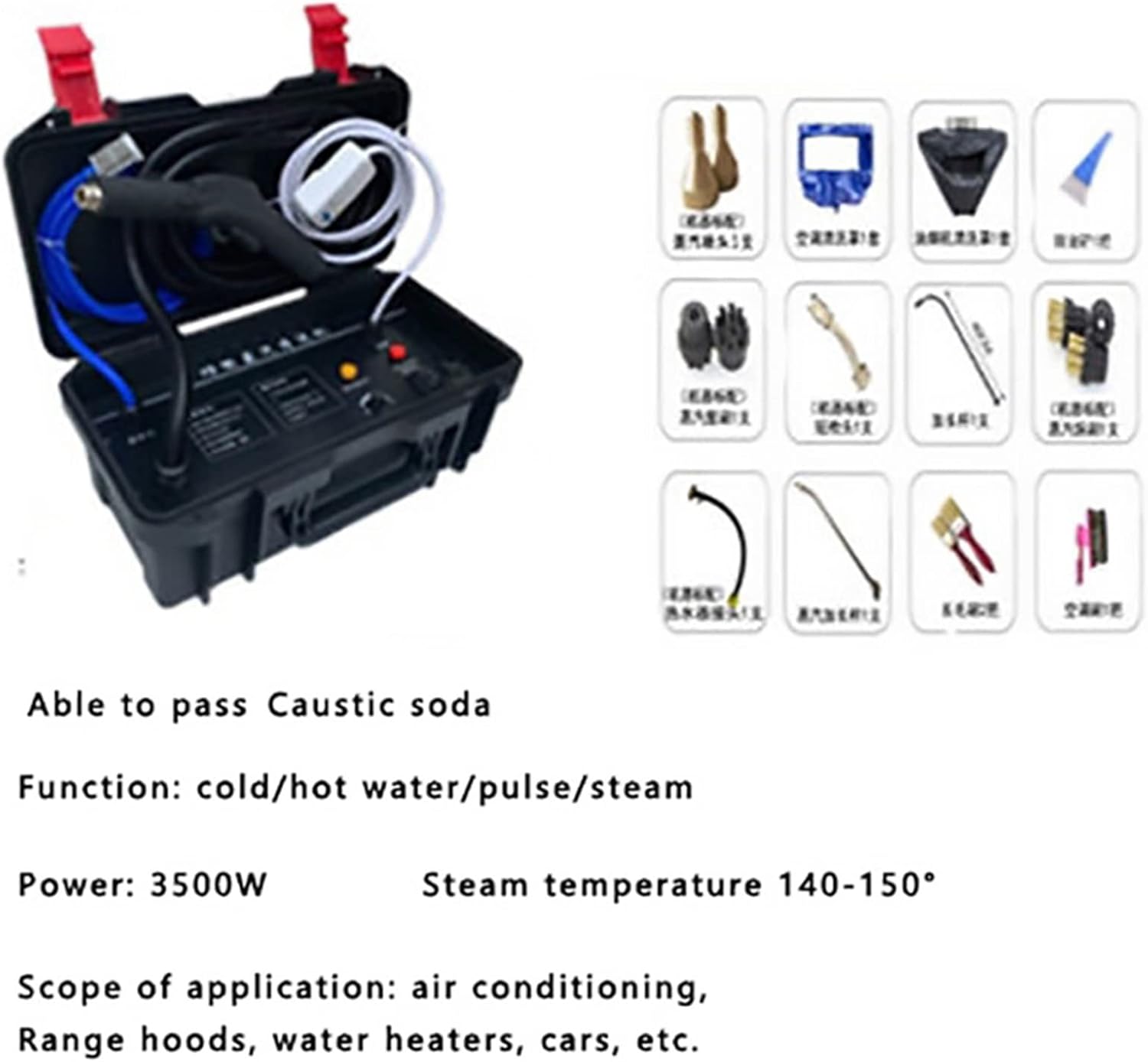 Lifyn2 Steam Cleaning Multifunctional Steam Cleaner High Temperature and High Pressure Air Conditioning Range Hood Car Cleaning Tool