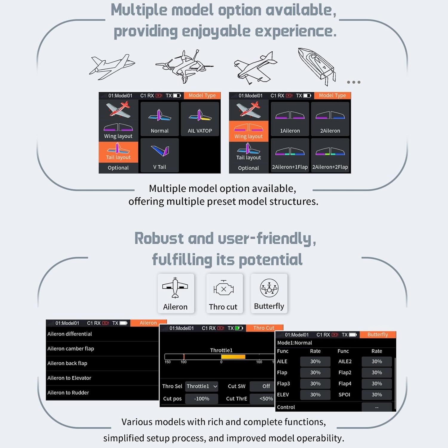 New Flysky FS-ST16 16CH 2.4GHz Digital Transmitter Protocol & FS-SR8 Receiver - RC Helicopter, Plane, Multicopter, Car, Boat