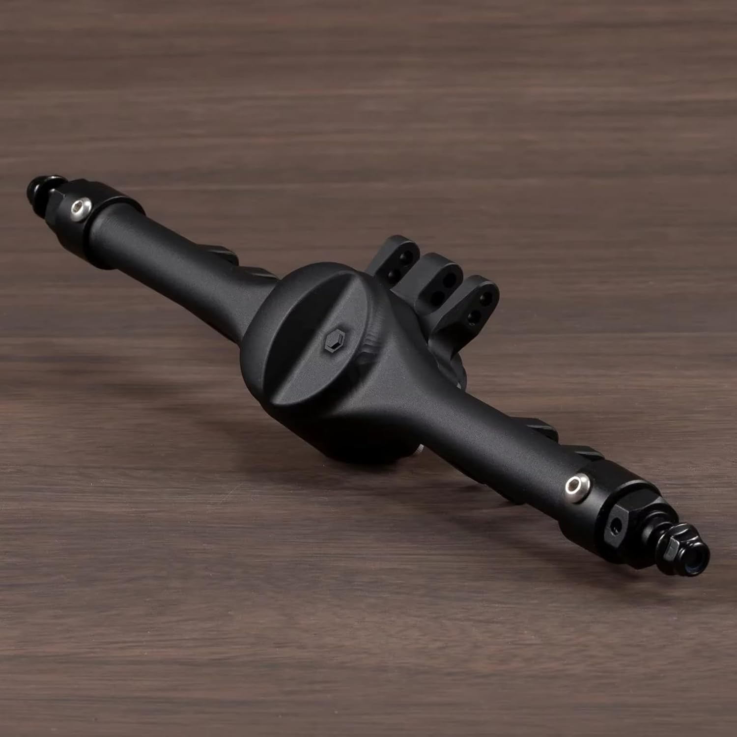 Compatible with Axial for SCX10 II VS4-10 HD44 1/10 RC Crawler Cars Parts Aluminum Front and Rear Offset Straight Axles Set RC Front and Rear Axle(Black)