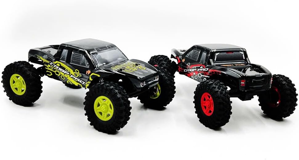 Helidirect HobbyPlus 1/18 RC Crawler - CR-18P PRO Brushless Juice Up Edition RTR w HBW Electronics, 2.4GHz 4CH TX - Remote Control Crawler, RC Rock 1/18 Full Lock 4WD Off-Road for Adults - Red