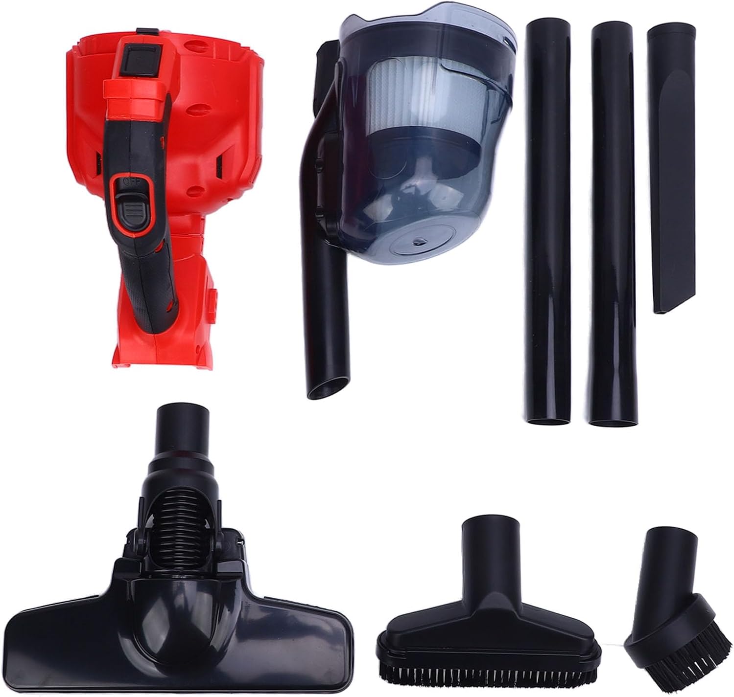 Aolidsive Cordless Vacuum Cleaner, 300W Powerful Suction with Washable Filter, 700ml XL Dust Cup, 3 Attachments for Carpet Hard Floor Pet Hair Furniture Car