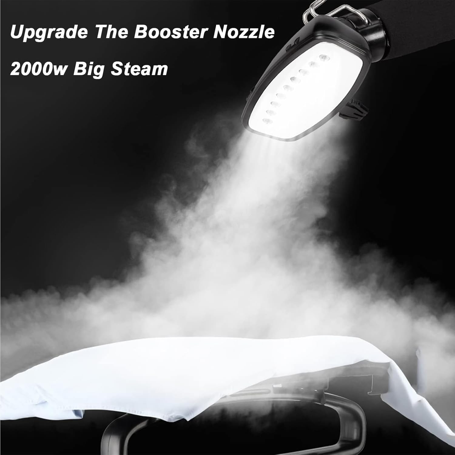 Xscxliny Clothing Steamer, 2000W Double Rod Clothing Steamer, 35S Fast Heating Continuous Steam Wrinkle Removal Machine, Steam Hanging Ironing Machine Household Small Handheld Vertical,A