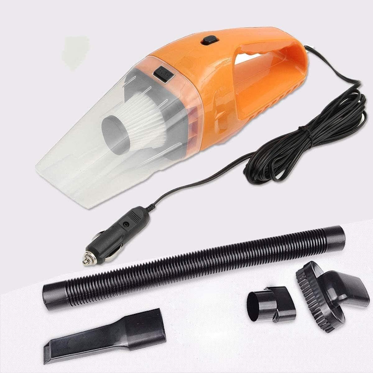 QERMXYRI Portable Car Vacuum Cleaner: High Power Corded Handheld Vacuum 11.8 Foot Cable - 12V - Car & Auto Accessories Kit for Detailing and Cleaning Car Interior