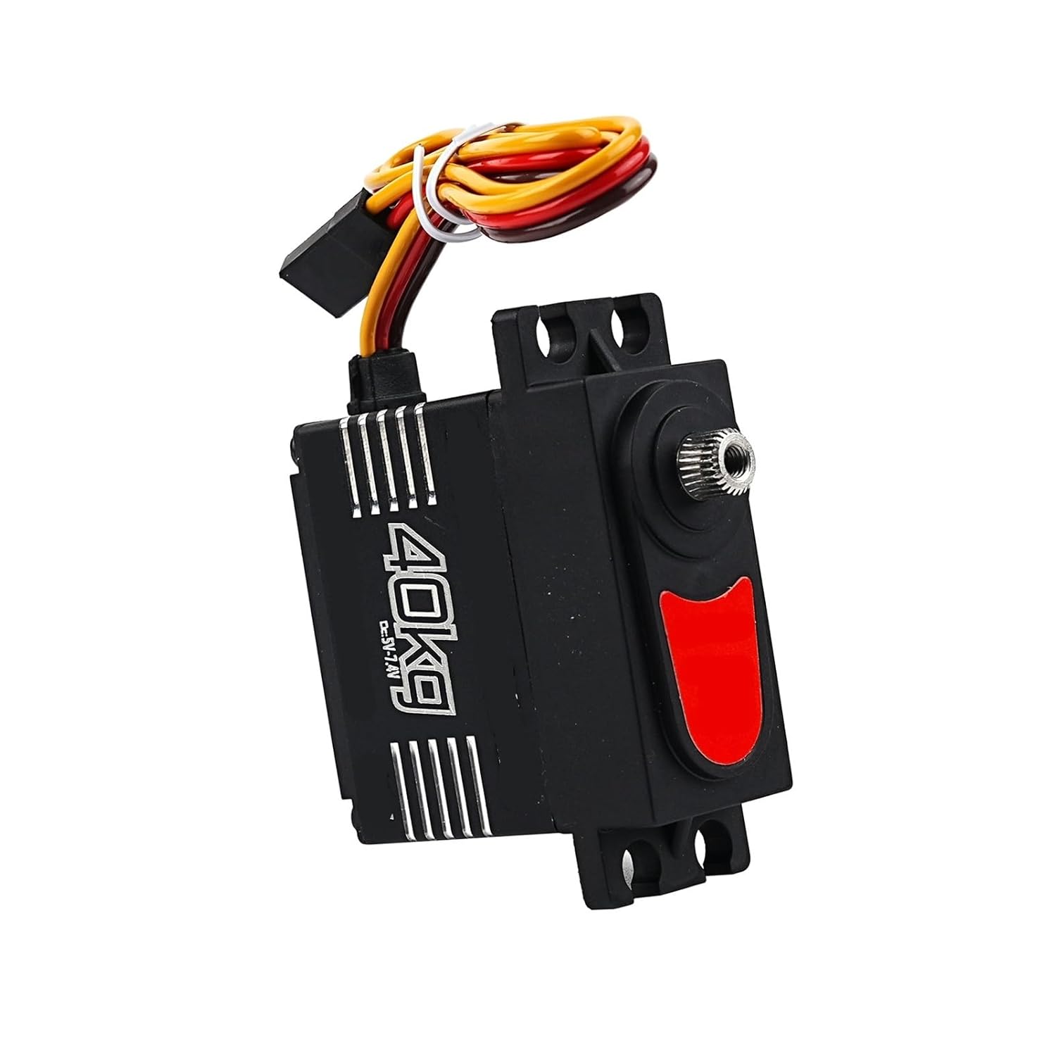 40KG RC Digital Servo High Torque Metal Gear 1:8 1:10 TRX6 Scx10 Tracked Robot(2PCS 270 Degrees)