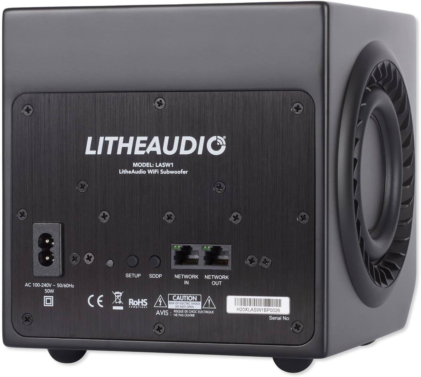Lithe Audio 01675 Wireless Wi-Fi Micro Subwoofer