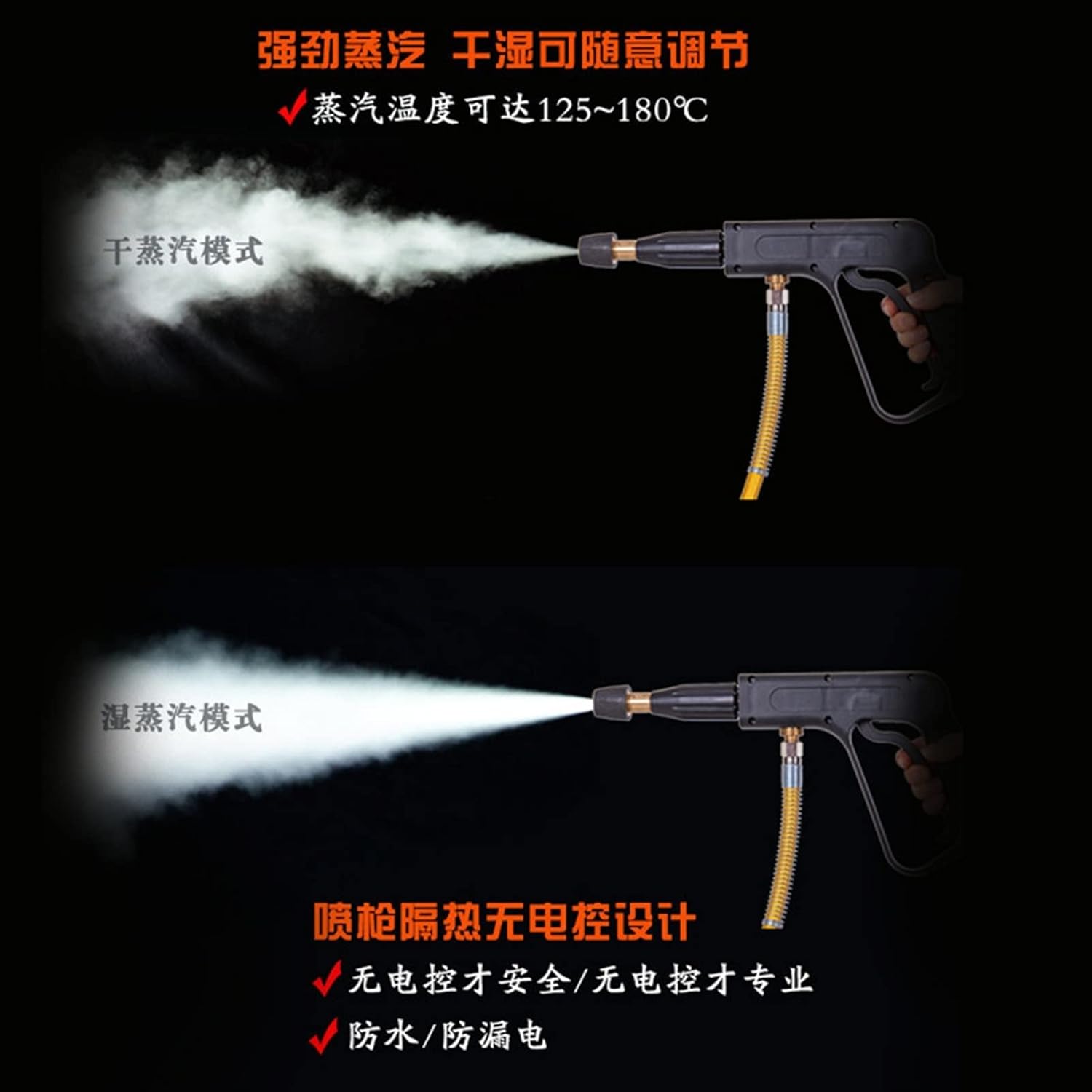 Lifyn2 Steam Cleaning High-Temperature Steam Cleaner, Home Appliance Cleaner, Steam Car Washer, Air Conditioner, Range Hood, High-Power Commercial 6000W