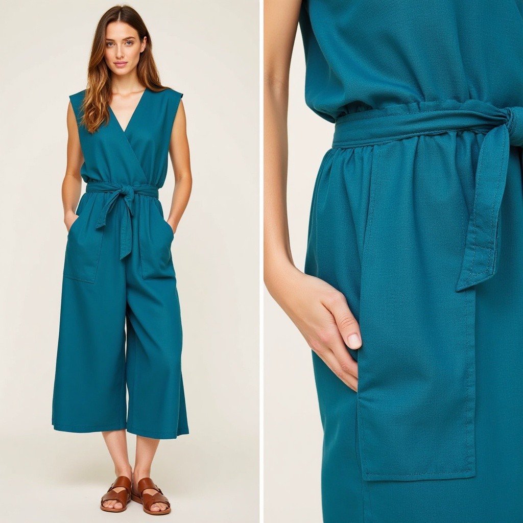 The Linen Jumpsuit // Lagoon