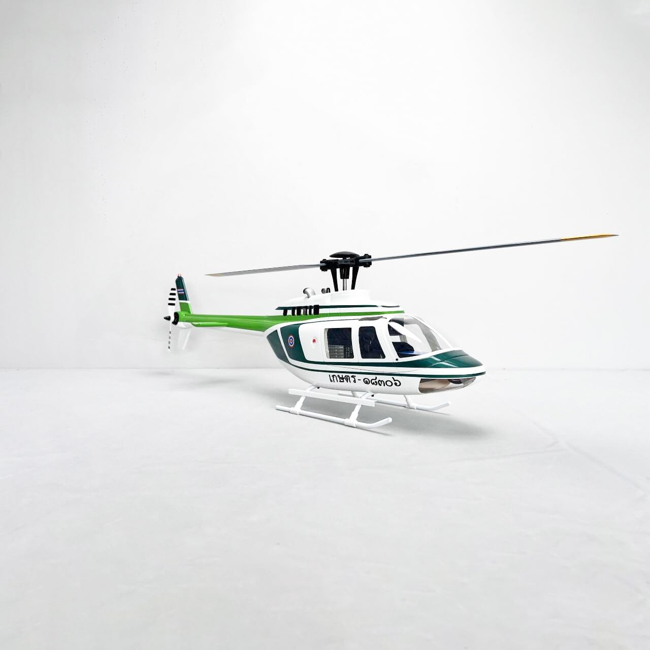 Roban 450 Size RTF B206 Green White RC Helicopter GPS Auto Return X1 Model