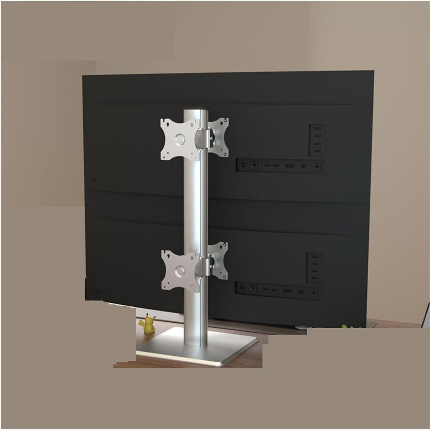 Back-to-back four-screen monitor stand(Silver85cm)