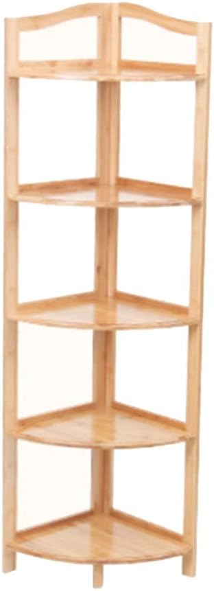 FUFU Bookcase, Bamboo Bookshelf, Floor Shelf Multi-Layer Storage Shelf, Suitable for Living Room Office (Size : 5-Tier)