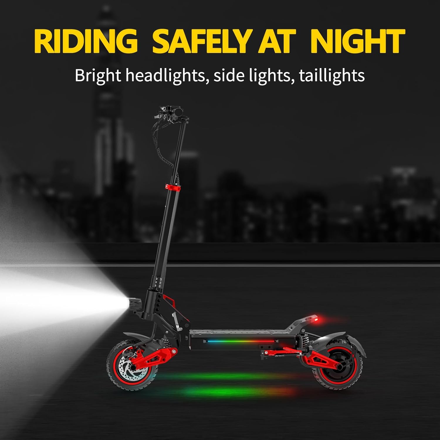 Electric Scooter Adults, 37 Miles Long Range, 34 Mph Max Speed, 11