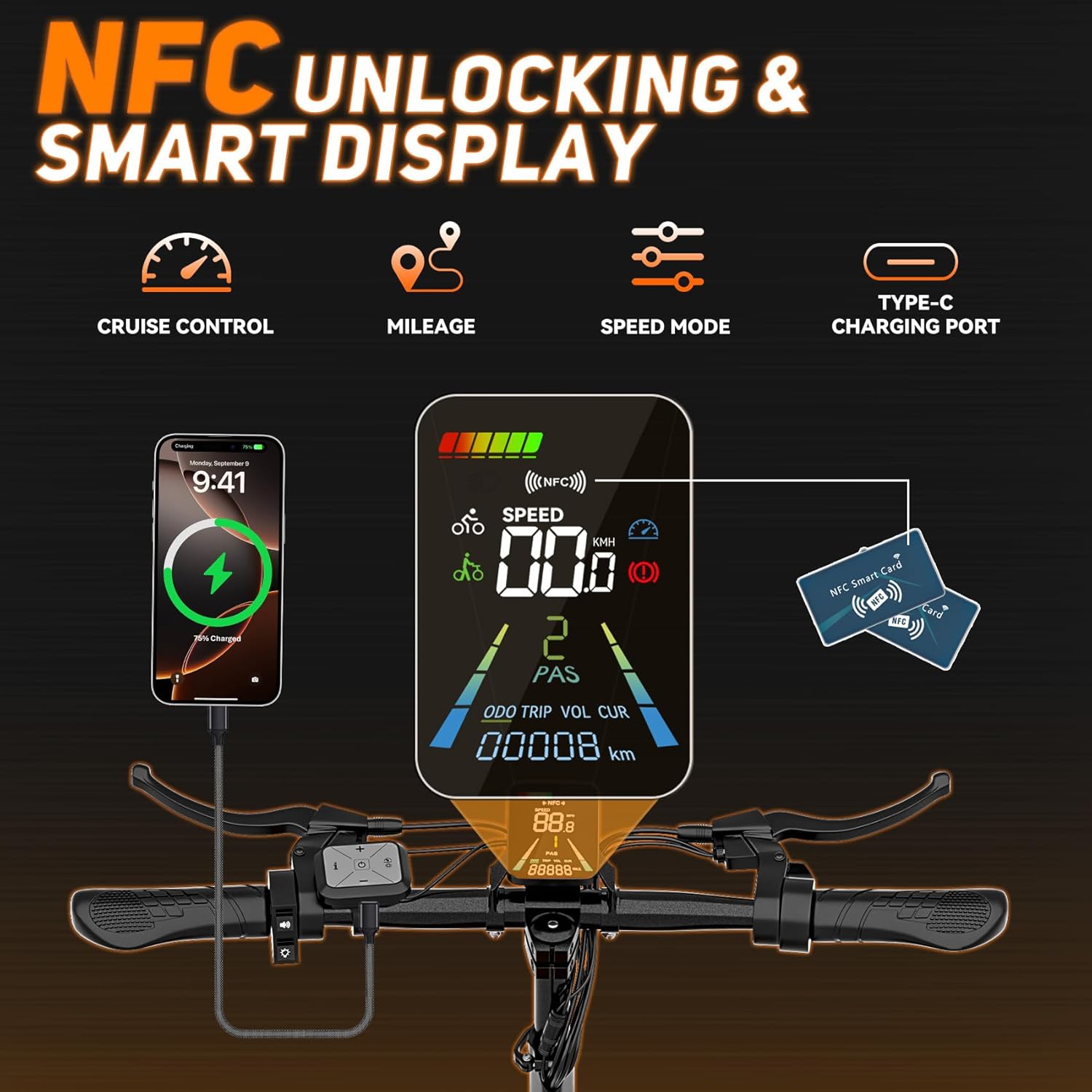 Off Road Electric Scooter for Adults, Dual Motor Peak 3000W, Up to 35 MPH 70 Miles Range, 11