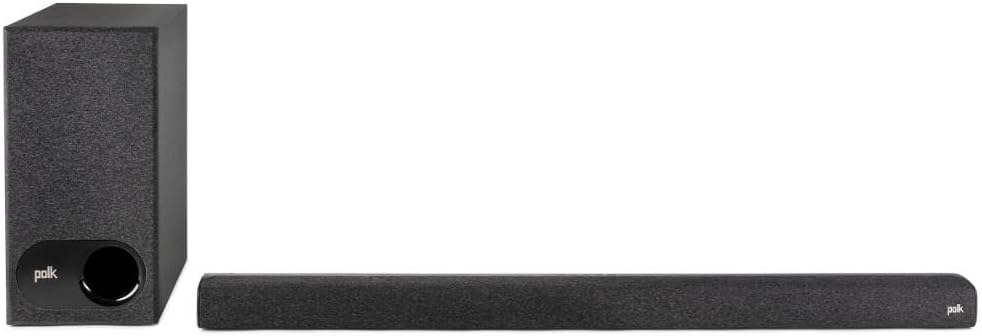 Polk Audio Signa S3 Sound Bar for TV & Wireless Subwoofer with Built-in Chromecast & Google Assistant