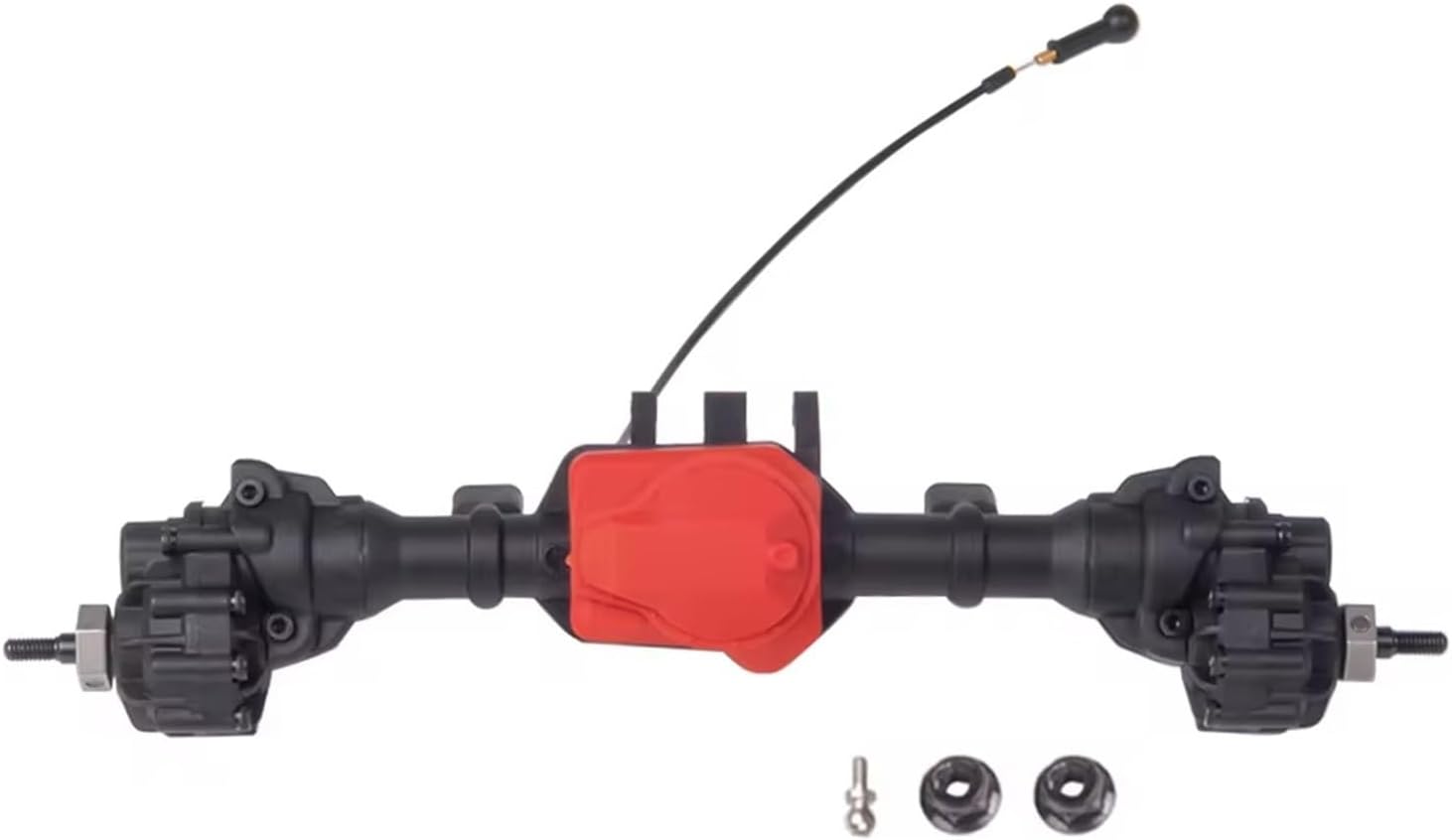 RC Front Rear Drive Axle Compatible with TRX-4 for Defender for Bronco for Chassis Plastic Front Rear Portal Axle with Differential Lock Kit 1/10 RC Car Crawler(Rear and Front)