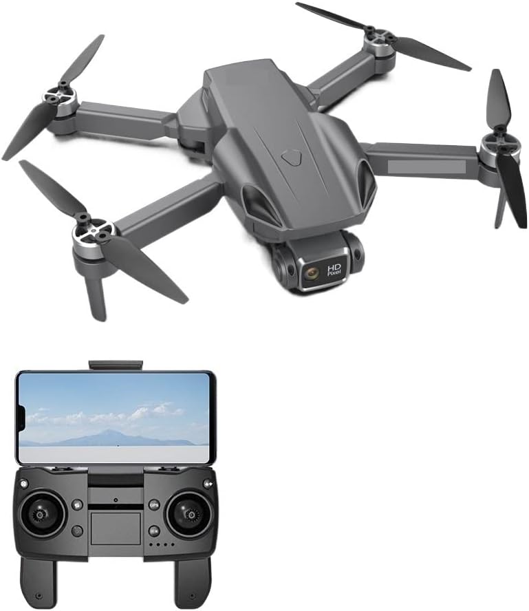 Foldable Drone Quadcopter GPS Drone with 4K Camera 5G WiFi FPV Mini Quadcopter Brushless Motor Flight 25 Min RC Helicopters Toys (Color : 2 Battery Bag Size : 1) (3 Battery Bag 1)