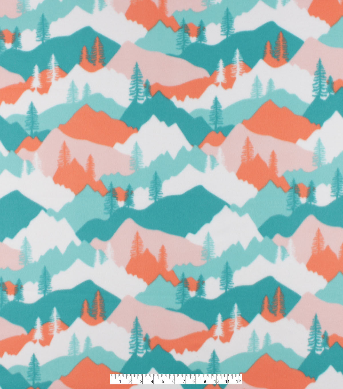 Outdoor Mountain Blizzard Fleece Fabric