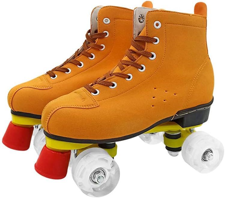 Quad Roller Skate Women's Skates Adult/Men and Women Universal Outdoor Classic Roller Skates with a glutinous Wheel is The Best Gift for Beginners