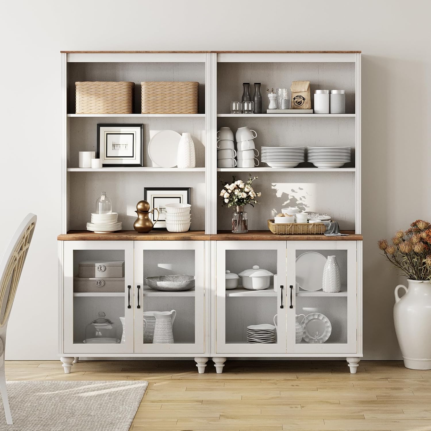 WAMPAT 5 Tier Wooden Bookcase 72