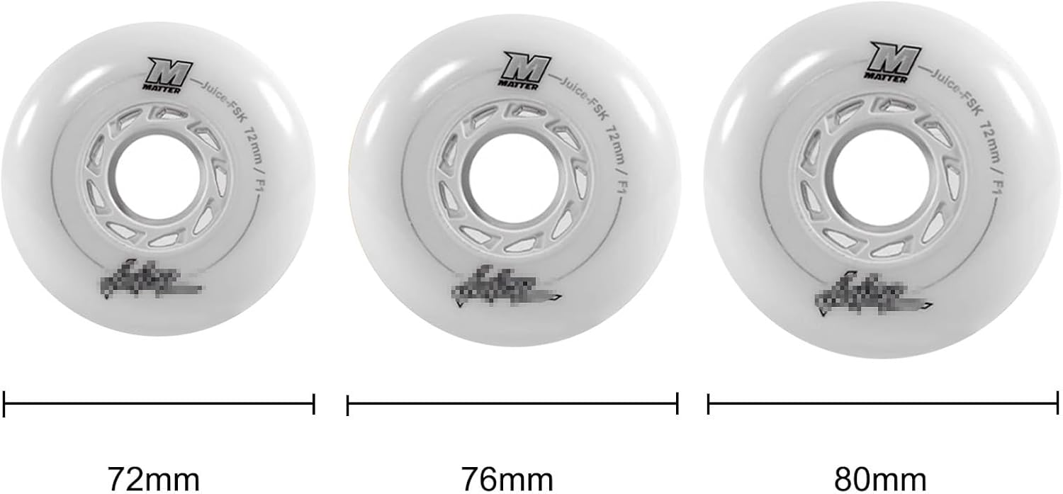 Skate Wheels Replacement, Skateboard Wheels 8 Pack Inline Roller Skate Wheels Indoor, F1 Inline Skate Replacement Wheels, Roller Roller Skate Wheels Indoor, Roller Blade Skating Wheels 72/76/80mm