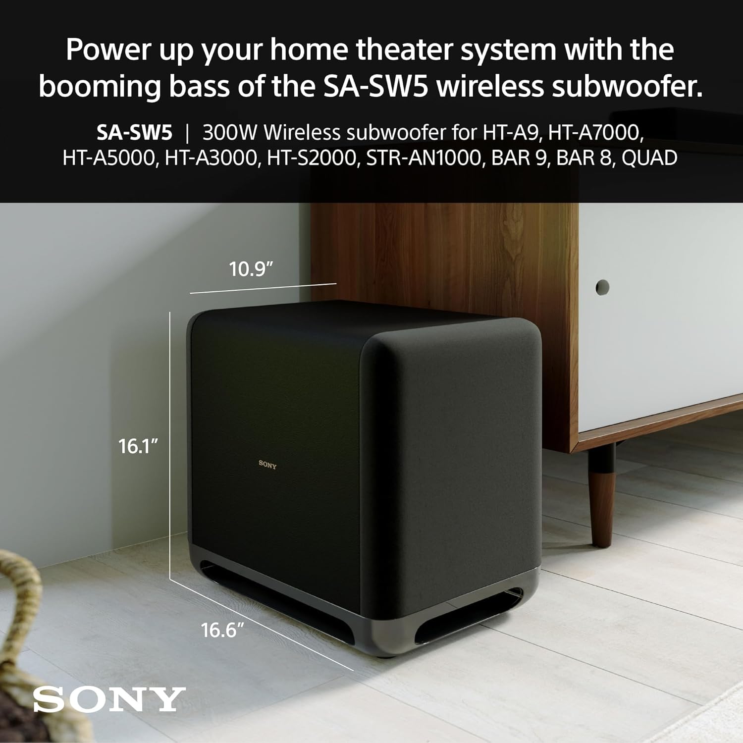 Sony SA-SW5 Wireless Subwoofer for BRAVIA THEATER (BAR 9