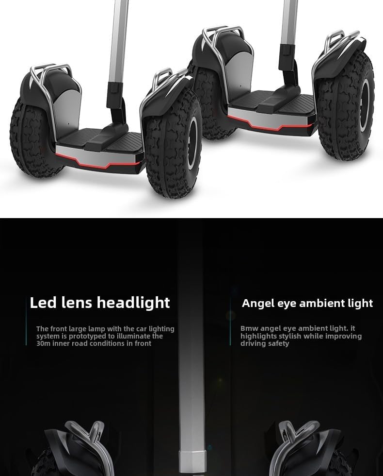 Smart Self-Balancing Electric Scooter Powerful Dual Motor 1500W*2,Self Balancing Scooter For Adults 67.2V/15.6Ah Personal Electric Vehicle 20 inch Offroad Hoverboard 50Mile 12.5MPH Top Speed