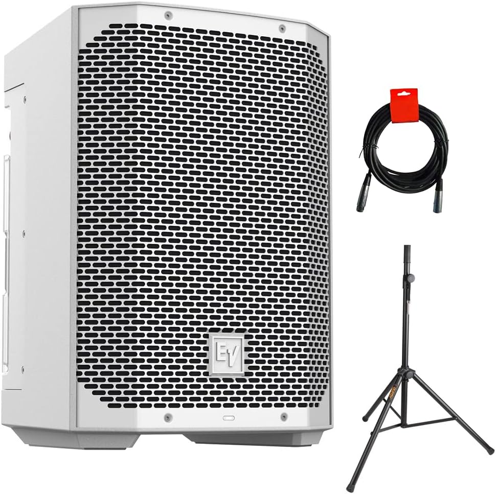 Electro-Voice EVERSE 8 Weatherized Battery-Powered Loudspeaker with Bluetooth Audio and Control (White)