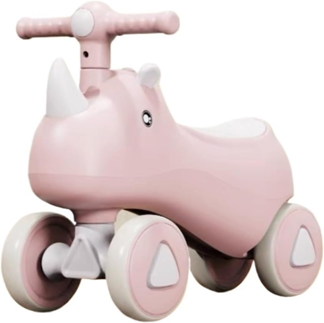 Bicycles Wiggle Car for Kids Unicorn Balance Bike No Pedal Push Car Indoor Outdoor Ride On Toys for Boys and Girls(Pink,with Music Light)