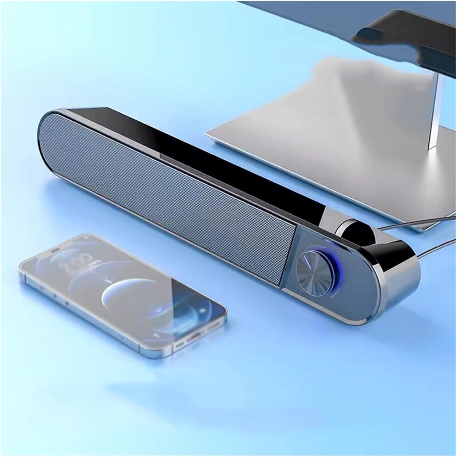 Subwoofer Wired Computer Audio Desktop Home Small Speaker(E)